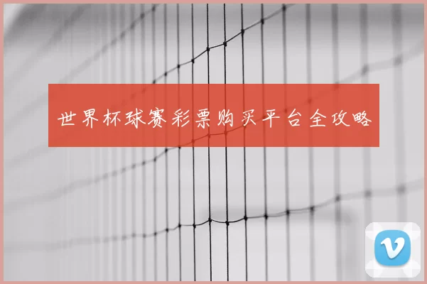 世界杯球赛彩票购买平台全攻略