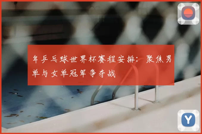 年乒乓球世界杯赛程安排：聚焦男单与女单冠军争夺战